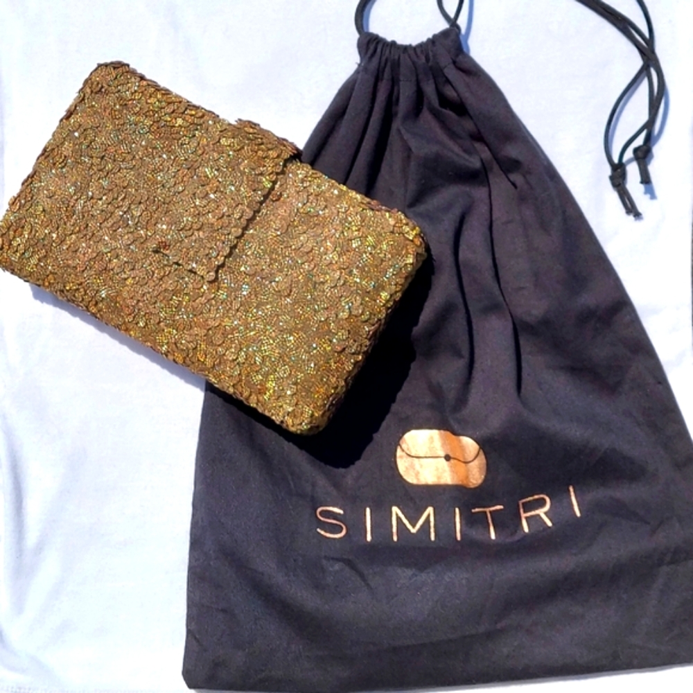 Simitri Antique Gold Kitsch Clutch